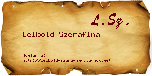 Leibold Szerafina névjegykártya